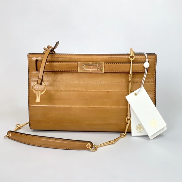 ⭕️ TORY BURCH Lee Radziwill Eel Leather Hand Bag